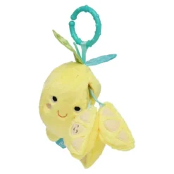 Manhattan Toy Mini-Apple Farm Lemon Baby Travel Toy With Rattle, Squeaker, Crinkle Fabric & Teether Clip-on Attachment -Baby Trend Store GUEST 0390483b f0c2 44b5 a598 7b8948930c53