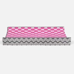 Bacati - Gray Zigzag Pink Dots Muslin Changing Pad Cover.... -Baby Trend Store GUEST 062ec0de 02c0 48f1 9b45 c4c1f0b8eeb3