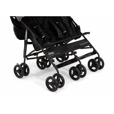 Jeep PowerGlyde Side-by-Side Double Stroller By Delta Children - Gray 11 Jeep PowerGlyde Side-by-Side Double Stroller By Delta Children - Gray - Image 9