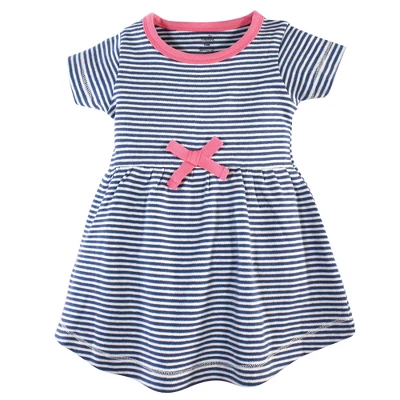 Touched By Nature Baby And Toddler Girl Organic Cotton Short-Sleeve Dresses 2pk, Dinosaurs 3 Touched By Nature Baby And Toddler Girl Organic Cotton Short-Sleeve Dresses 2pk, Dinosaurs