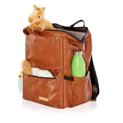 Hannah & Sophia Soho Large Traverse Baby Diaper Bag Backpack In Cognac, Water Resistant Changing Pad & Mini Mom Tote Included, Brown -Baby Trend Store GUEST 0e4178a8 714d 40fe bc96 8804bad8b482
