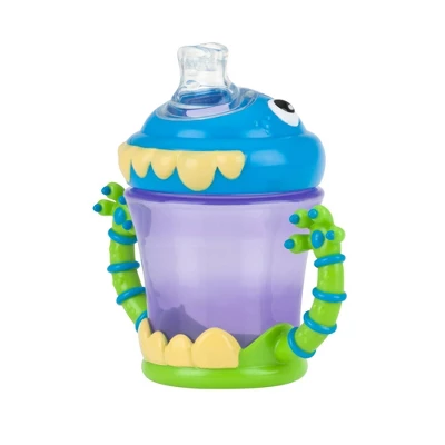 Nuby 2pc Monster Baby Feeding Set - Snack Keeper And 2 Handle Super Spout Trainer Cup - 8oz 4 Nuby 2pc Monster Baby Feeding Set - Snack Keeper And 2 Handle Super Spout Trainer Cup - 8oz - Image 2