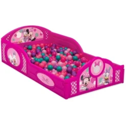 Disney Minnie Mouse Plastic Sleep And Play Toddler Bed With Attached Guardrails - Delta Children -Baby Trend Store GUEST 1045cc7d 65a2 4416 aedd b44828c9c5fb