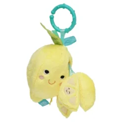 Manhattan Toy Mini-Apple Farm Lemon Baby Travel Toy With Rattle, Squeaker, Crinkle Fabric & Teether Clip-on Attachment -Baby Trend Store GUEST 18b7f532 2ce7 469e a1c2 336777ff679a