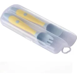 Childlike Behavior Silicone Baby Utensils Spoons Forks Sets With Travel Case, Yellow -Baby Trend Store GUEST 19f218ac 92bd 4da3 81ac 8fd21412fda0