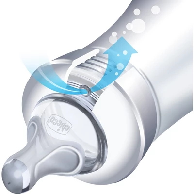 Chicco Duo Hybrid Baby Bottle With Invinci-Glass Inside/Plastic Outside With Slow Flow Anti-Colic Nipple 0 Months+ - Clear/Gray - 9oz 5 Chicco Duo Hybrid Baby Bottle With Invinci-Glass Inside/Plastic Outside With Slow Flow Anti-Colic Nipple 0 Months+ - Clear/Gray - 9oz - Image 3