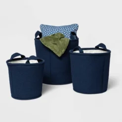 Waffle Kids' Storage Basket Navy - Pillowfort™ -Baby Trend Store GUEST 1af4806b 75d0 4b13 b1c7 f78d273d37d5