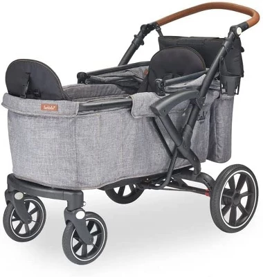 Larktale Sprout Single-to-Double Stroller/Wagon - Expandable And Foldable Stroller Wagon With Canopy, Storage, And Accessories - Nightcliff Stone 3 Larktale Sprout Single-to-Double Stroller/Wagon - Expandable And Foldable Stroller Wagon With Canopy, Storage, And Accessories - Nightcliff Stone
