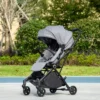 Qaba 1-Click-Foldable Rotating-Seat Toddler & Baby Stroller Wagon, Lightweight Reversible Stroller For Kids, Compact Portable Infant Stroller, Black -Baby Trend Store GUEST 26de50de 604e 4a92 a36a 8e696e841f8b