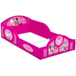 Disney Minnie Mouse Plastic Sleep And Play Toddler Bed With Attached Guardrails - Delta Children -Baby Trend Store GUEST 2a02c1d3 7d6e 4a04 aae7 692af86231ac