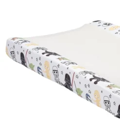 Lambs & Ivy Star Wars Classic Changing Pad Cover - Yoda/Darth Vader/R2-D2/C-3PO