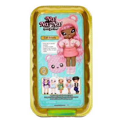 Na! Na! Na! Surprise Glam Series Cali Grizzly With Metallic Purse 2-in-1 Fashion Doll 5 Na! Na! Na! Surprise Glam Series Cali Grizzly With Metallic Purse 2-in-1 Fashion Doll - Image 3