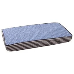 Bacati - Elephants Blue/Gray Blue Pin Dots Quilted Top Changing Pad Cover -Baby Trend Store GUEST 2d758141 5401 4d32 a519 3707d7ffadfe