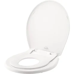 Mayfair By Bemis Little2Big Never Loosens Round Plastic Children's Potty Training Toilet Seat With Slow Close Hinge - White -Baby Trend Store GUEST 335acd3e 9423 49b1 81cc 4d1b22de622a