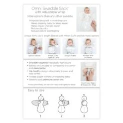 Omni Swaddle Wrap & Arms Up Sleeves & Mitten Cuffs - Heathered Gray With Stripe Trim 0-3 Months -Baby Trend Store GUEST 378ce07f 359f 4b91 934f a9209948bedb