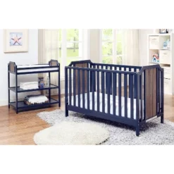 Suite Bebe Brees 3-in-1 Convertible Island Crib - Midnight Blue/Brownstone -Baby Trend Store GUEST 3b7ec255 4009 4a01 848c 38d5eebbd3ef