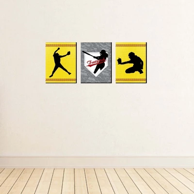 Big Dot Of Happiness Grand Slam - Fastpitch Softball - Sports Nursery Wall Art, Kids Room Decor & Game Room Decor - 7.5 X 10 Inches - Set Of 3 Prints 4 Big Dot Of Happiness Grand Slam - Fastpitch Softball - Sports Nursery Wall Art, Kids Room Decor & Game Room Decor - 7.5 X 10 Inches - Set Of 3 Prints - Image 2