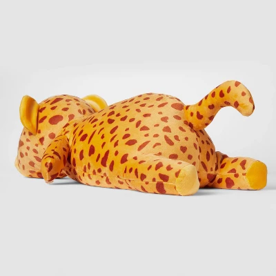 Cheetah Weighted Plush Kids' Throw Pillow Yellow - Pillowfort™ 3 Cheetah Weighted Plush Kids' Throw Pillow Yellow - Pillowfort™
