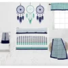 Bacati - Noah Mint Navy 6 Pc Crib Bedding Set With Long Rail Guard Cover -Baby Trend Store GUEST 47a475ae 6671 4ca3 bba2 d105269d5d16