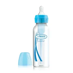 Dr. Brown's Dr. Brown's Options+ Anti-Colic Bottle - Blue And Clear - 8oz/4pk -Baby Trend Store GUEST 4915ba19 7269 4f0a ad07 2abf13e70921