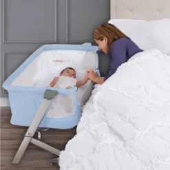 Dream On Me Skylar Bassinet And Bedside Sleeper - Blue -Baby Trend Store GUEST 4c517770 4e5a 495a 8409 50915415a06e