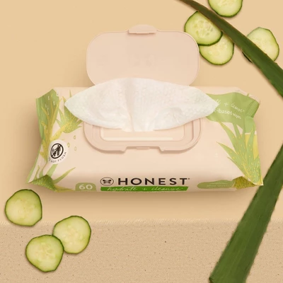 The Honest Company Hydrate + Cleanse Plant-Based Baby Wipes - Aloe And Cucumber - 240ct 3 The Honest Company Hydrate + Cleanse Plant-Based Baby Wipes - Aloe And Cucumber - 240ct