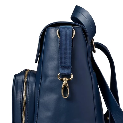 JJ Cole Vegan Leather Brookmont Backpack Diaper Bag - Oxford Navy 9 JJ Cole Vegan Leather Brookmont Backpack Diaper Bag - Oxford Navy - Image 7