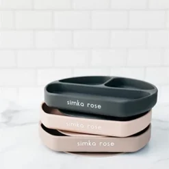 Simka Rose Silicone Suction Plate For Baby And Toddler -Baby Trend Store GUEST 55c49a1e 24f1 450b b887 15d1354d497c