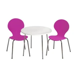 3pc Kids' Table And Chair Set With Chrome Legs - Gift Mark -Baby Trend Store GUEST 578f04dc 2637 4eb1 a5e9 2eb473bed5eb