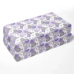 Bacati - Watercolor Floral Purple Gray 10 Pc Girls Crib Bedding Set With 2 Crib Fitted Sheets -Baby Trend Store GUEST 5a069f48 9458 4b1d a6e9 3d9d8baaa6e4