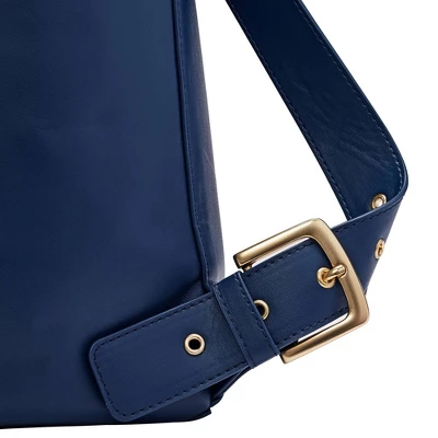 JJ Cole Vegan Leather Brookmont Backpack Diaper Bag - Oxford Navy 10 JJ Cole Vegan Leather Brookmont Backpack Diaper Bag - Oxford Navy - Image 8