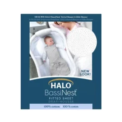 HALO Innovations Bassinest 100% Cotton Fitted Sheet -Baby Trend Store GUEST 5b315ed4 3375 4762 8f55 0cc05a99f916