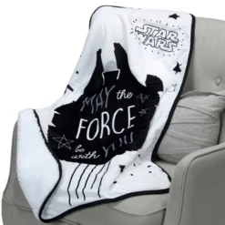 Lambs & Ivy Star Wars Millennium Falcon Baby Blanket - White -Baby Trend Store GUEST 64dac6b9 4c5a 4d18 9370 2ad6fb9029b0
