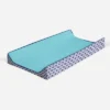 Bacati - Liam Solid Aqua/Navy Quilted Changing Pad Cover -Baby Trend Store GUEST 67045fad ca6a 4682 8370 30f91799267f