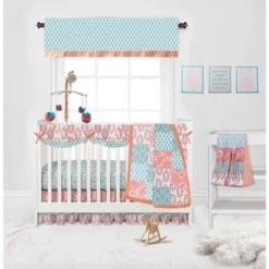 Bacati - Sophia Paisley Aqua/Coral Musical Mobile -Baby Trend Store GUEST 6791cd00 a551 42a2 97eb cf1b2741134f