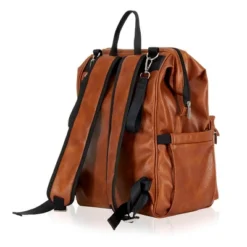 Hannah & Sophia Soho Large Traverse Baby Diaper Bag Backpack In Cognac, Water Resistant Changing Pad & Mini Mom Tote Included, Brown -Baby Trend Store GUEST 68b07ae0 3f94 4f76 84f2 fe885391362c