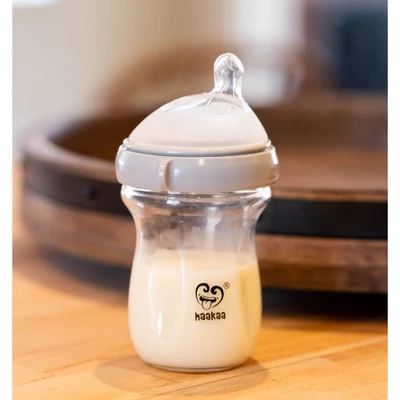 Haakaa Generation 3 Glass Bottle - 6oz 5 Haakaa Generation 3 Glass Bottle - 6oz - Image 3