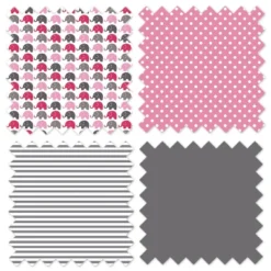 Bacati - Elephants Pink Fuschia Gray 3 Pc Toddler Bed Sheet Set -Baby Trend Store GUEST 695ced61 a5cd 456d a6cb 127e534f169d