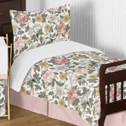Toddler Bedding Collection Vintage Floral Pink/Green - Sweet Jojo Designs -Baby Trend Store GUEST 6989a82e 4552 4e8e 894f 2c988827e9de
