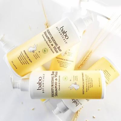 Babo Botanicals Moisturizing 2-in-1 Oatmilk & Calendula Baby Shampoo & Wash - 16 Fl Oz 7 Babo Botanicals Moisturizing 2-in-1 Oatmilk & Calendula Baby Shampoo & Wash - 16 Fl Oz - Image 5