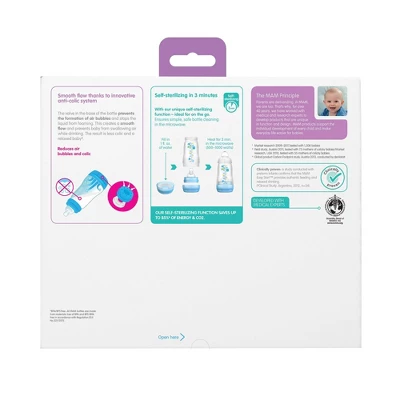 MAM Easy Start Anti-Colic Baby Bottles 2m+ - 9oz/3pk - Unisex 5 MAM Easy Start Anti-Colic Baby Bottles 2m+ - 9oz/3pk - Unisex - Image 3