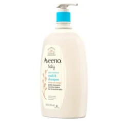 Aveeno Baby Gentle Wash & Shampoo With Natural Oat Extract For Sensitive Hair & Skin - Lightly Scented - 33 Fl Oz -Baby Trend Store GUEST 7874f436 283c 43ee 823e 512e96b9e7c5