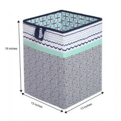 Bacati - Noah Mint/Navy Collapsible Laundry Hamper 13 Bacati - Noah Mint/Navy Collapsible Laundry Hamper -Baby Trend Store GUEST 7a9265bd e54c 4c5a 80df 319db0514cbb
