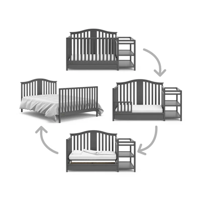 Graco Solano 5-in-1 Convertible Crib And Changer With Drawer 8 Graco Solano 5-in-1 Convertible Crib And Changer With Drawer - Image 6