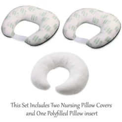 Bacati - 3 Pc Noah Tribal Mint/Navy Feathers/Triangles Muslin Hugster Feeding & Infant Support Nursing Pillow With 2 Removable Zippered Covers -Baby Trend Store GUEST 7dc79c93 65e5 4927 9ce9 8ab94070fee0