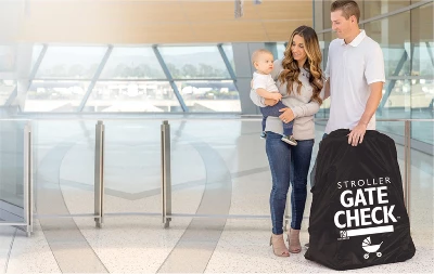 J.L. Childress Gate Check Bag For Single & Double Strollers, Black, Height 46" 6 J.L. Childress Gate Check Bag For Single & Double Strollers, Black, Height 46" - Image 4