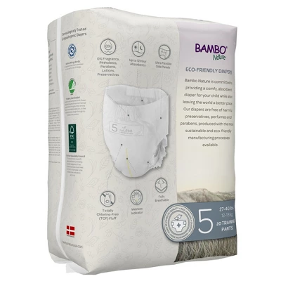 Bambo Nature Dream Toddler Toddler Training Pants Size 5 27 To 40 Lbs. 1000016930, 60 Ct 3 Bambo Nature Dream Toddler Toddler Training Pants Size 5 27 To 40 Lbs. 1000016930, 60 Ct