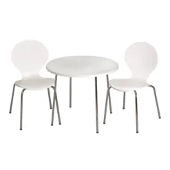 3pc Kids' Table And Chair Set With Chrome Legs - Gift Mark -Baby Trend Store GUEST 89cbc400 7f99 419f bbaf f9fd935fd0ab