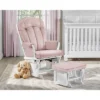 Suite Bebe Victoria Glider And Ottoman - White Wood And Pink Fabric -Baby Trend Store GUEST 8ab35557 2b38 49de 9aea d528b3a844c8
