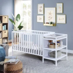 Suite Bebe Palmer 3-in-1 Convertible Island Crib And Changer Combo - White -Baby Trend Store GUEST 8c341967 72e6 4863 8166 6268281a5cf6